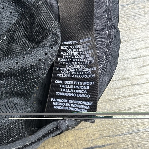 Nike Golf Hat Cap Strap Back Gray Grey Mesh Perforated Logo Mens KONE - Picture 9 of 9